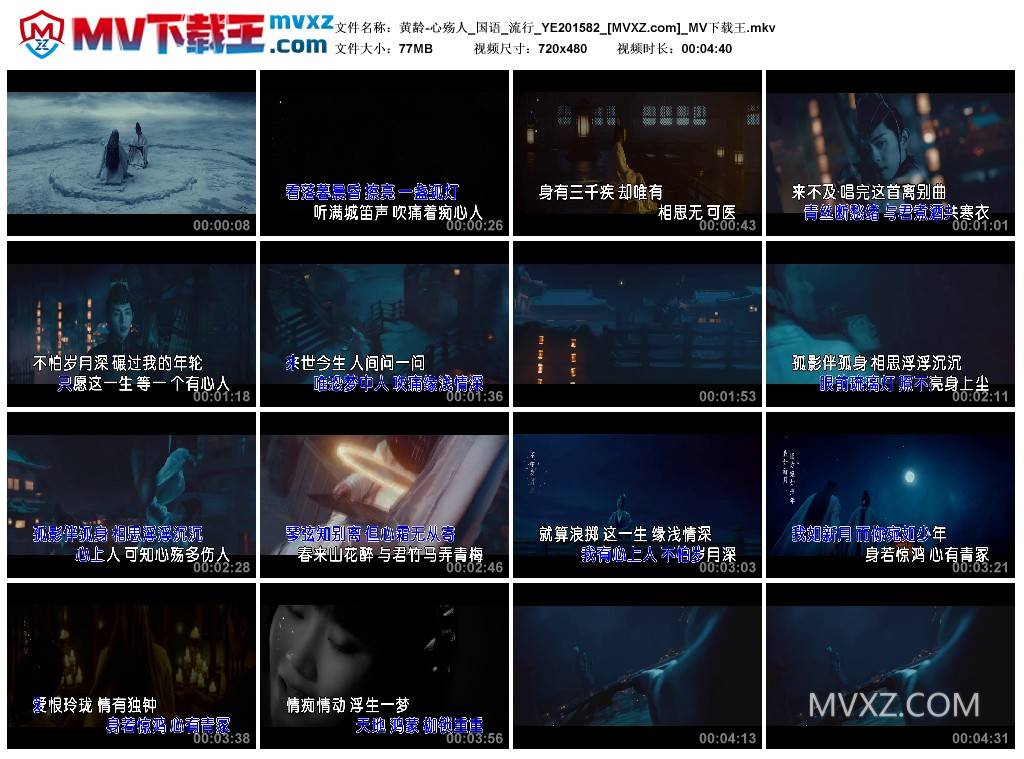 黄龄-心殇人_国语_流行_YE201582